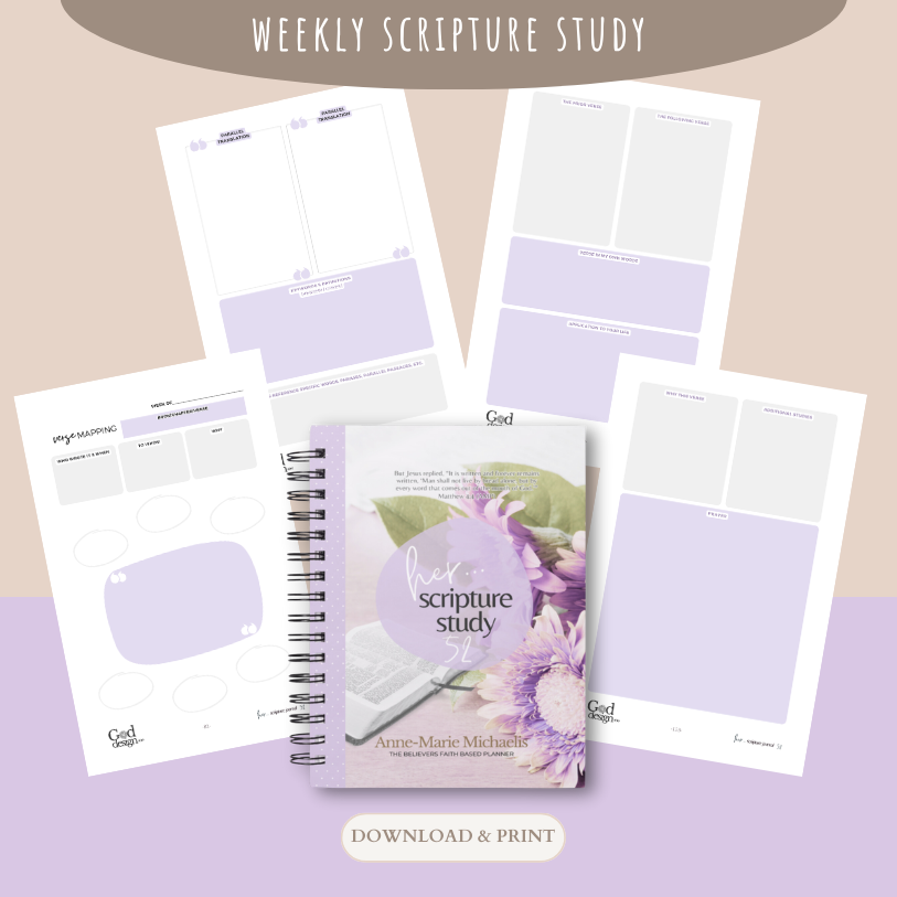 Digital PDF Download: "Her ... Scripture Study 52" (5.5 x 8.5)